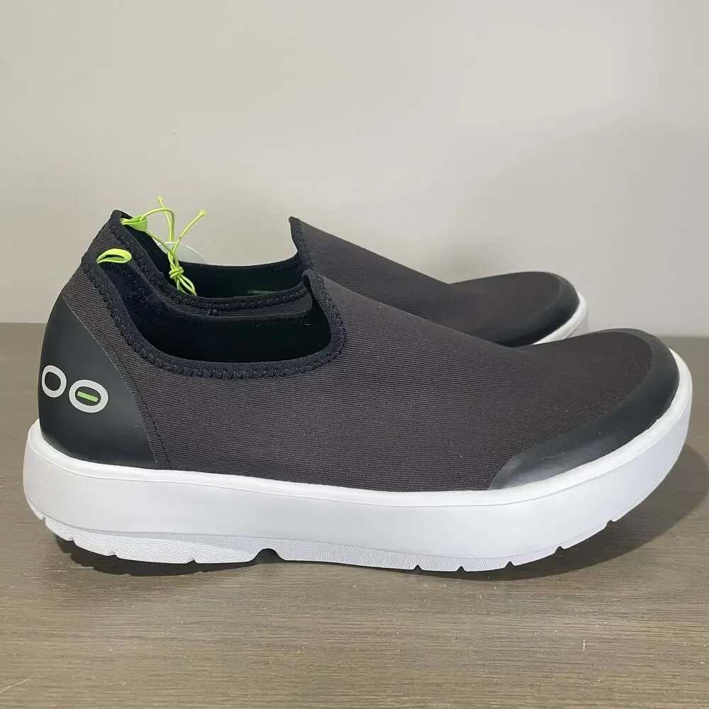 OOFOS Womens Size 11 Shoes NEW with Tags OOMG Eezee Slip On Black White 5072